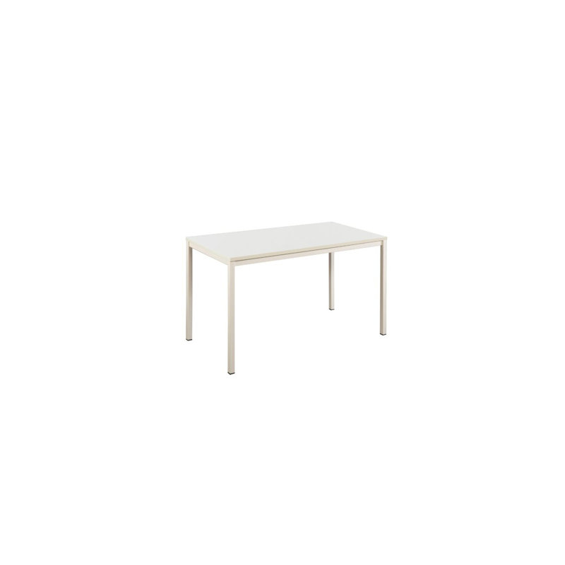  Contemporary Wood Metal Computer Desk with Oak Finish, Brown/Beige