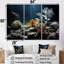 «Deep Light On», ensemble d'art mural corail sous l'eau-107734343-107734345