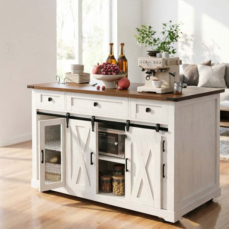 Îlot de cuisine, White