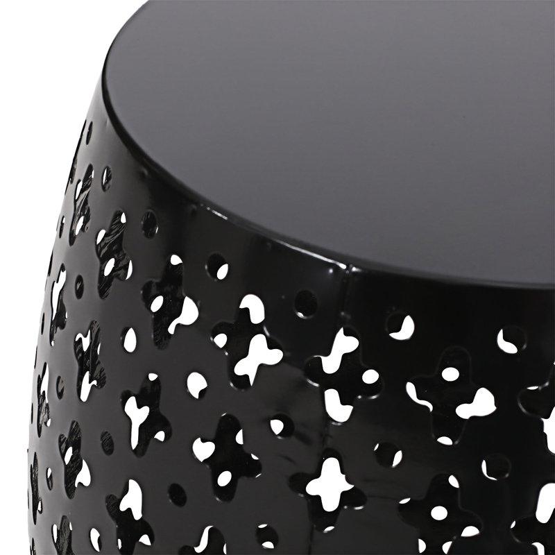 Table de bout pour l'extérieur, Noir, 1