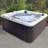 Insight 5-6 Person 34-Jet, 73-Port Acrylic Lounger Hot Tub Spa, Stainless Steel Heater with Ozonator, LED Lighting, LED Ice Bucket and Insulated Cover Included-99471659