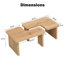 Table basse rectangulaire en bois détachable-1320202887