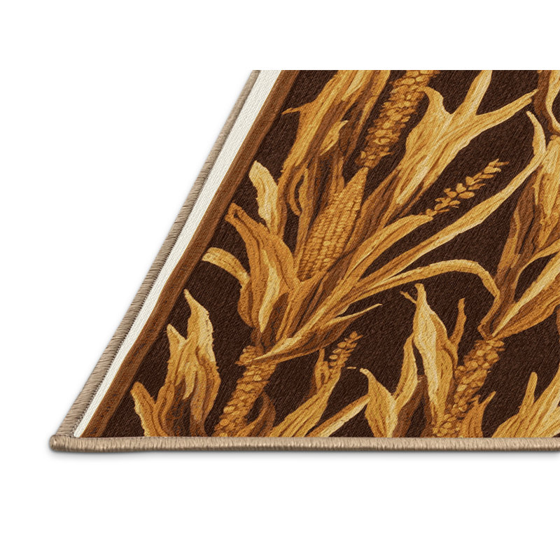  Tapis lavable d'automne, Rond 8 pi