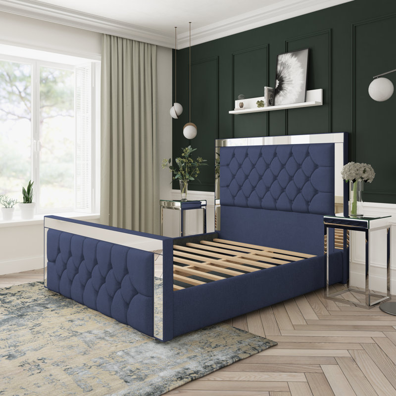 Upholstered Divan Bed, Sapphire, Super King (6')