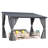 Outdoor Hardtop Metal Gazebo For Patio With Curtains And Mosquito Netting-126534499-126534502