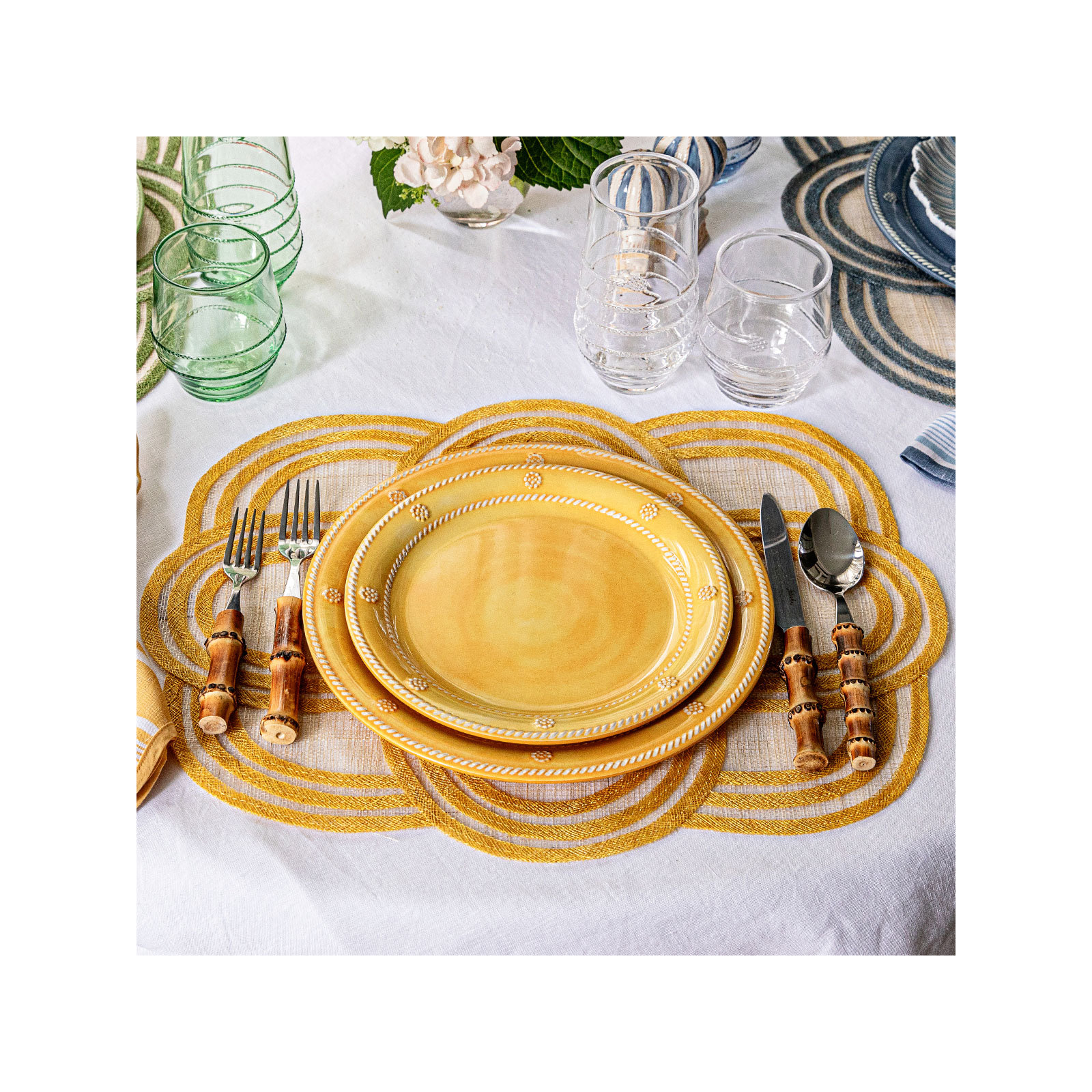Berry & Thread Melamine Dinner Plate, Sunshine