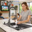 Évier de cuisine cascade noir canon de fusil de 84 cm (33 pouces), robinet extractible 2 en 1, comptoir avec accessoires, cuve profonde pour étagères de réfrigérateur, encastrable, surface nano, fonctionnement silencieux