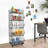 Picrin 18.89'' W Iron Shelving Unit with Wheels-1709938752