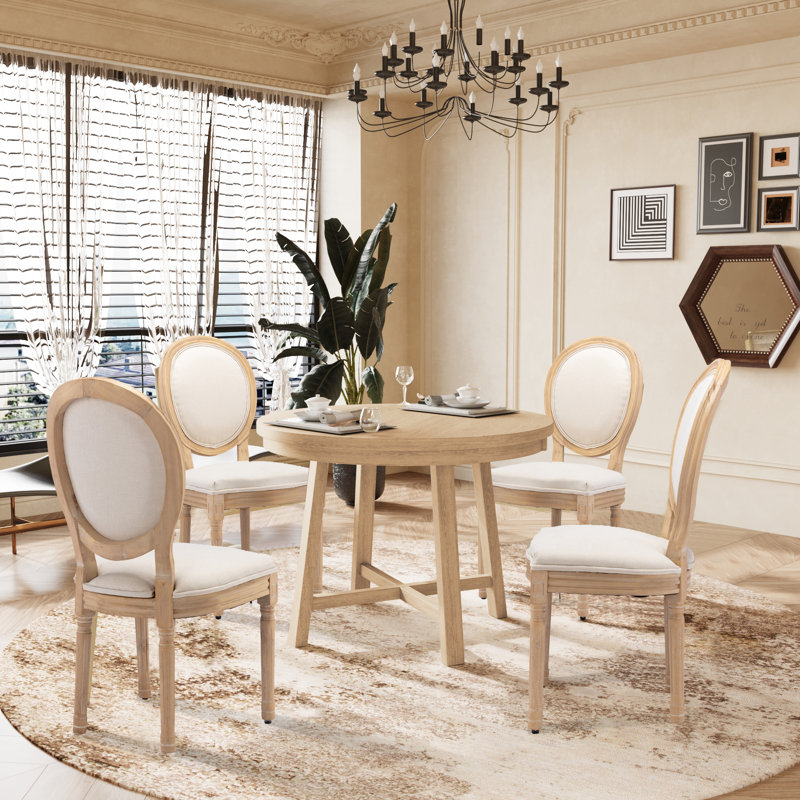 Chaise d'appoint Baltz, Beige