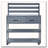 62.3'' Patio Kitchen Island Solid Wood Kitchen Cart with Stainless Table Top-125179325