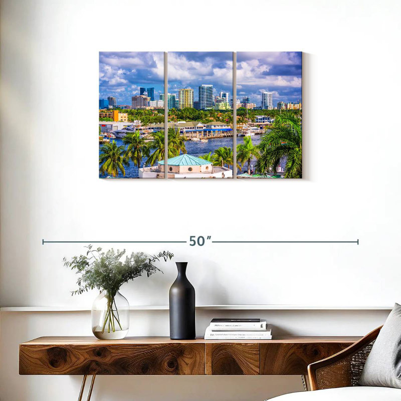 Aime Fort Lauderdale Skyline, 20" H x 33" W