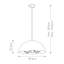 Lorne 3 - Light Weathered Zinc Dome Pendant