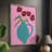 Modern Blooms IV Framed Print - Solid Wood-471791962