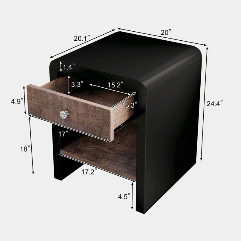 Table de chevet Wiglaf