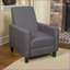 Fauteuil inclinable, contemporain en tissu à dossier poussoir - Fumée | Conception compacte pour petits espaces