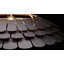 Luminaire suspendu en dôme noir à 6 lumières Turaco