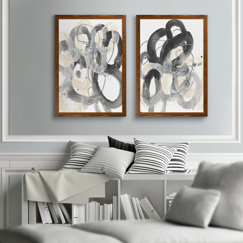 «Tangled Circuit III» par Vincent Van Gogh - ensemble de reproduction de peinture encadrée, H 20 po x l 16 po x P 1,25 po