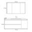 Armoire de salle de bain minimaliste de style rétro
