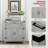 Farmhouse Storage Cabinet with Drawer-2093707467