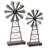 2 Piece Nitu Windmill Sculpture Set