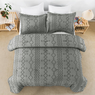 Ensemble d'édredon réversible en microfibre Jolene