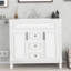 Meuble-lavabo moderne 36 po avec lavabo supérieur-679305152