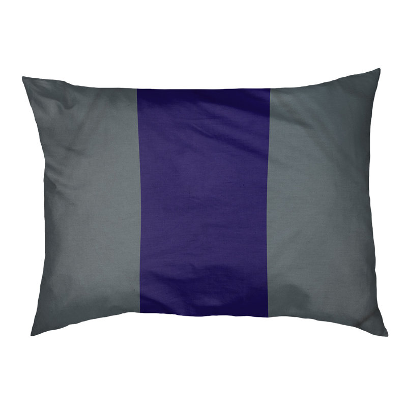Coussin Atlanta, Grand (l 40 po x P 30 po x H 14 po), Gray/Purple/Gray