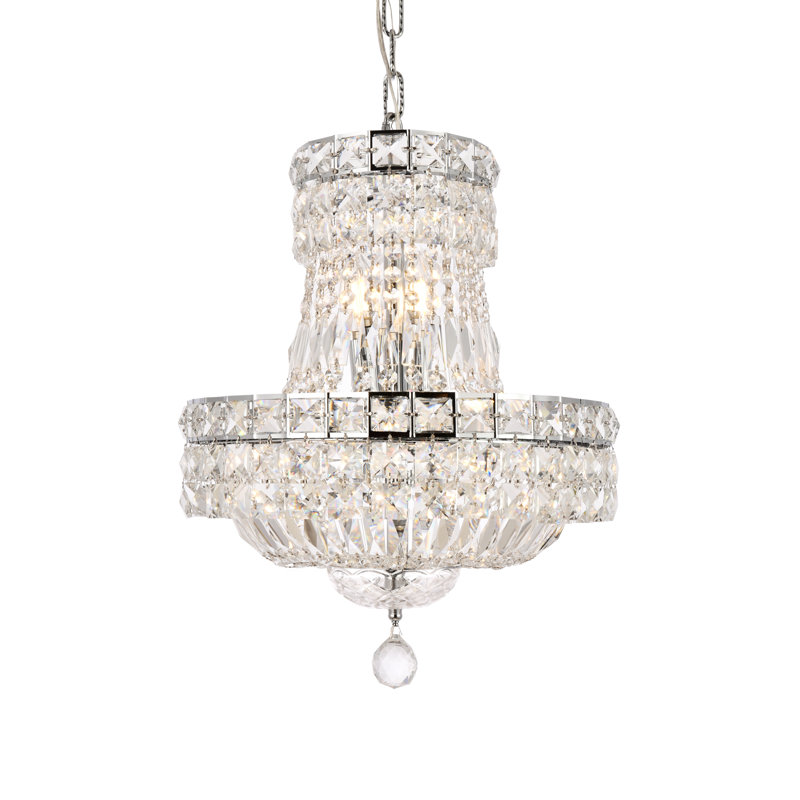 Lustre empire unique à 6 lumières Stinnett, Chrome, H 19 po x l 14 po x P 14 po