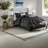 Elegant Tufted Black Bedding Sets, Polyester Queen Comfort For Home
