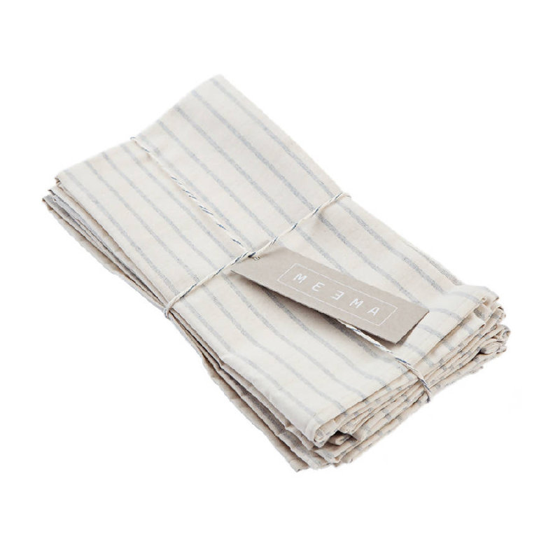  Cotton Striped Napkin, Beige