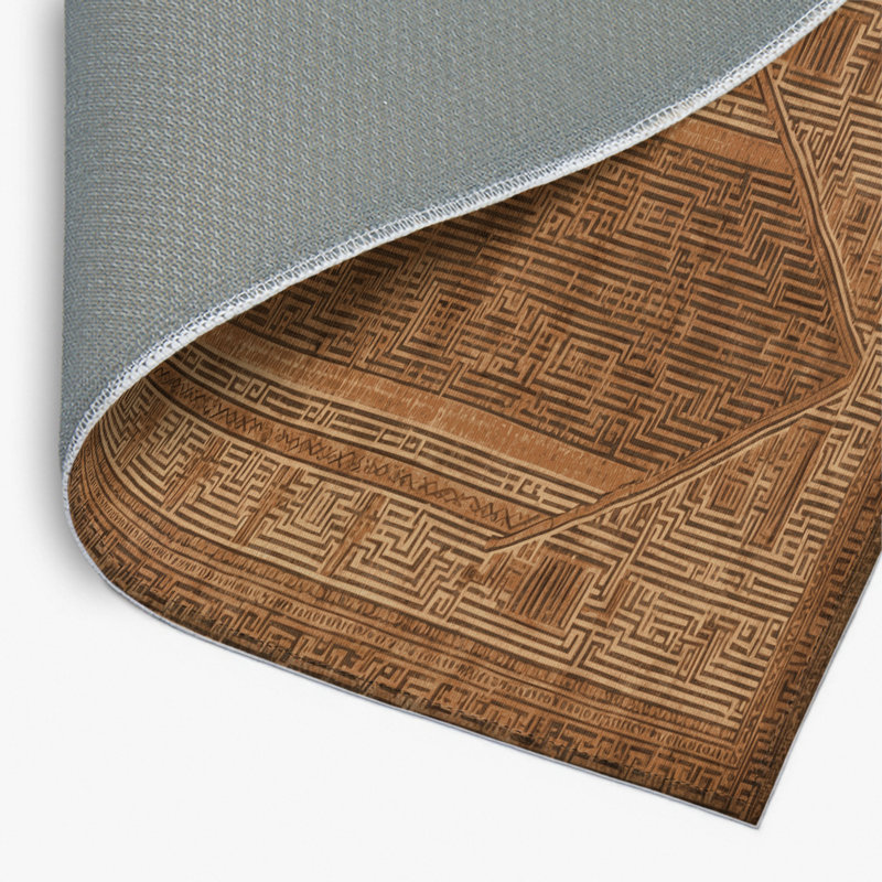 ArtDeco Brown Indoor and Outdoor Area Rug, Rectangle 2' x 3'