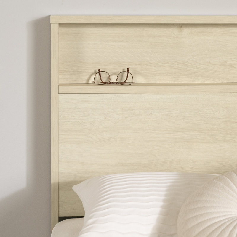 Fusion Full/Queen Headboard With Storage Shelf