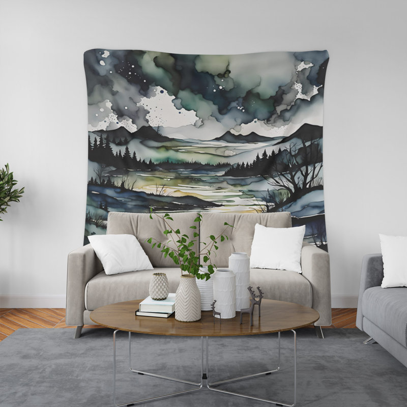 Tapisserie murale, H 80 po x l 68 po x P 0,8 po