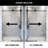 Elan Hart 68-72" W x 76" H Sliding Frameless Shower Door with 3/8" Clear Glass-98606625