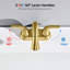 Robinet de lavabo de salle de bain à double poignée, entraxe de 10 cm, bec extractible et deux modes de fonctionnement, avec bonde escamotable.-134064859