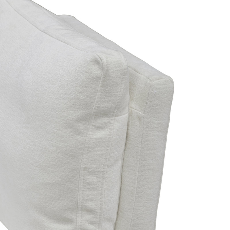 Faouzi Accent Dining Chair W/ Casters, White Polyester