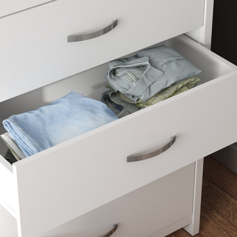 Layton 5 Drawer 31.5'' W Dresser, Matt White