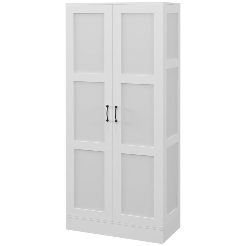 Versatile Modern Storage Cabinet With Adjustable Shelves And Soft-Closing Doors