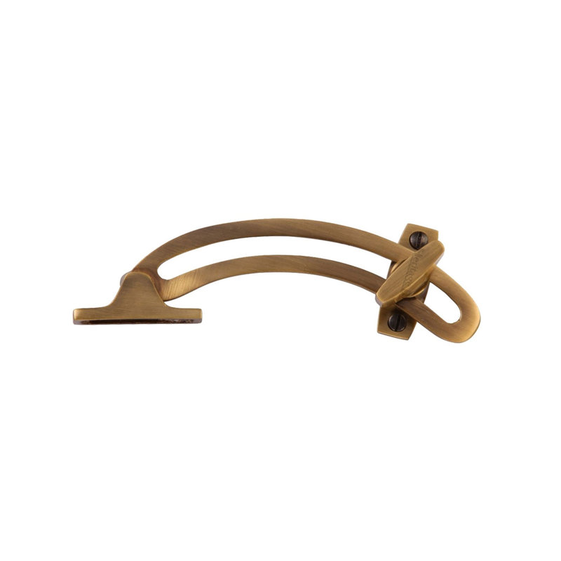 Heritage Brass Quadrant Stay Latch, Antique Brass
