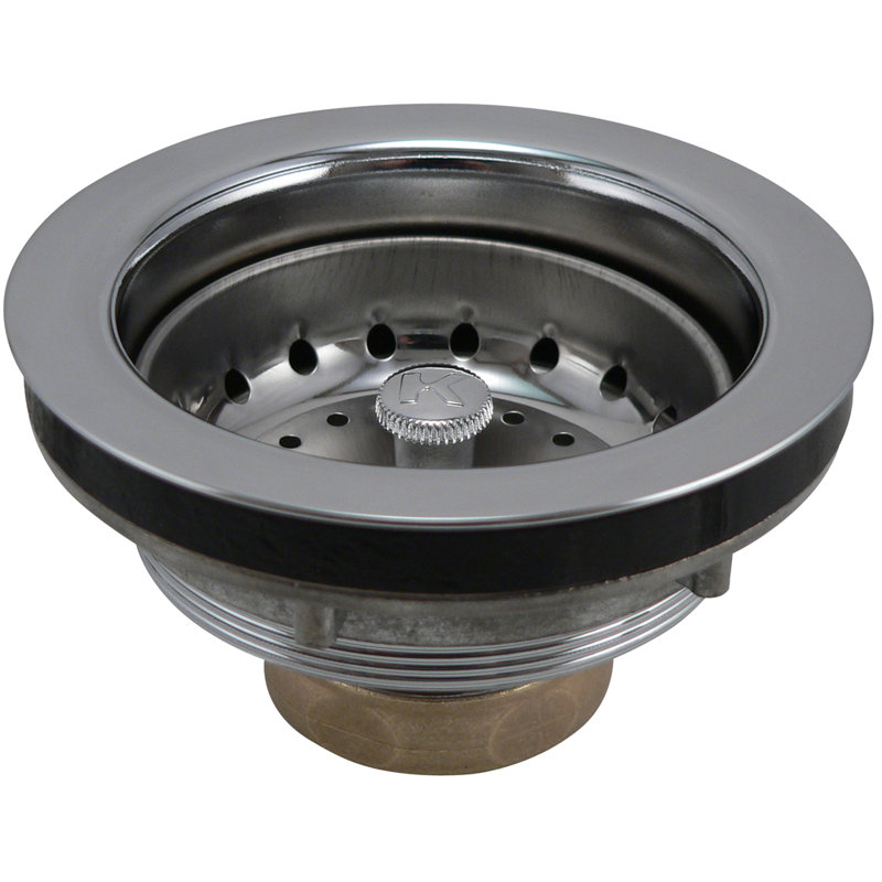 Basket Strainer, Polished Chrome