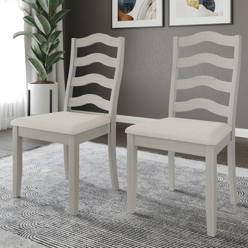 Chaise de salle à manger Ocossio, Blanc