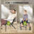 2-piece Patio All-weather PVC-coated polyester Lounge Chair With Ottoman, Brown