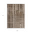Tapis intérieur lavable rayé brun 9 pi x 12 pi HomeRoots