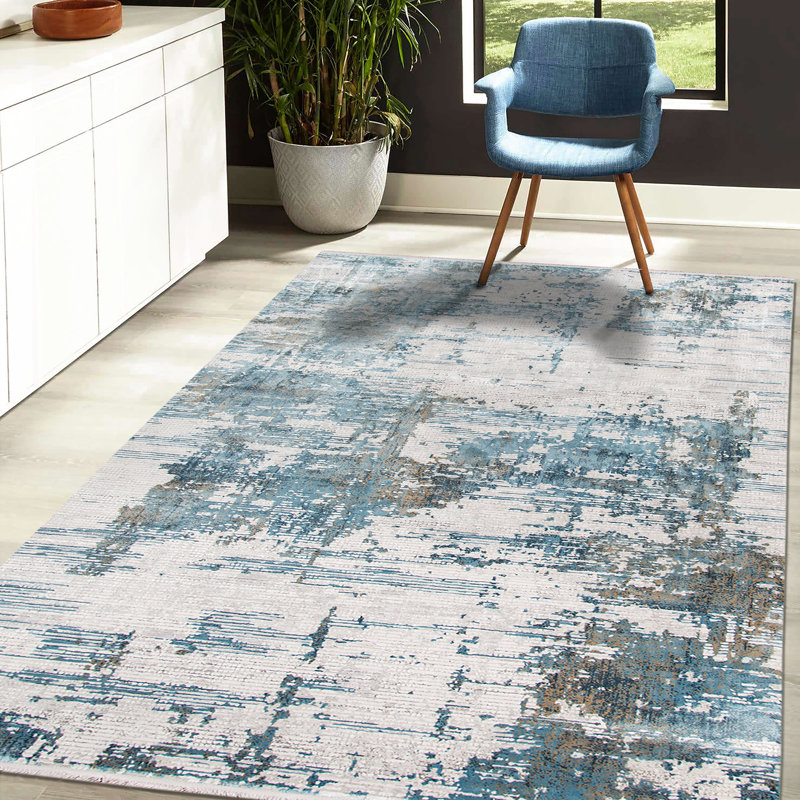Abstract Indoor Rug, Rectangle 7'6" x 9'6"