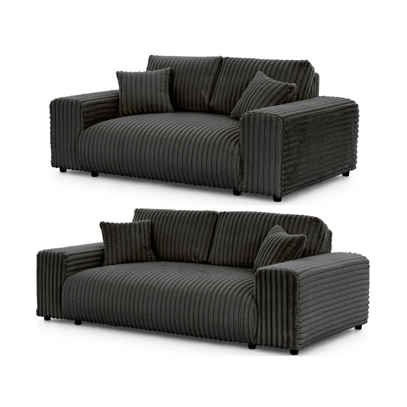 Mollis 2 - Piece Living Room Set, Black