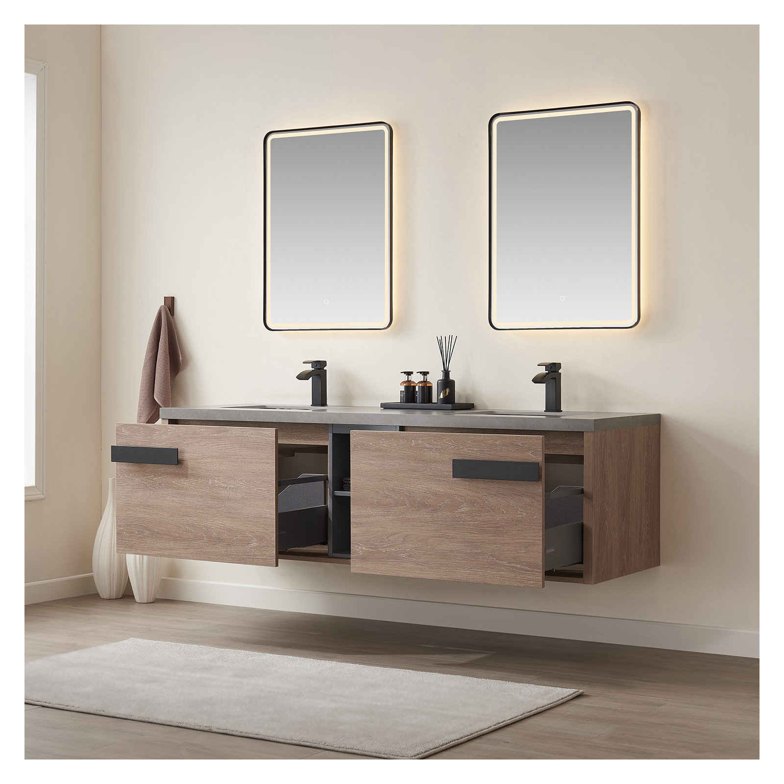 Breckan 72'' Double Bathroom Vanity