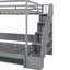 Lit polyvalent avec bureau et rangement, gris - Optimisez votre espace de travail caché Espace de travail hydraulique-537417492