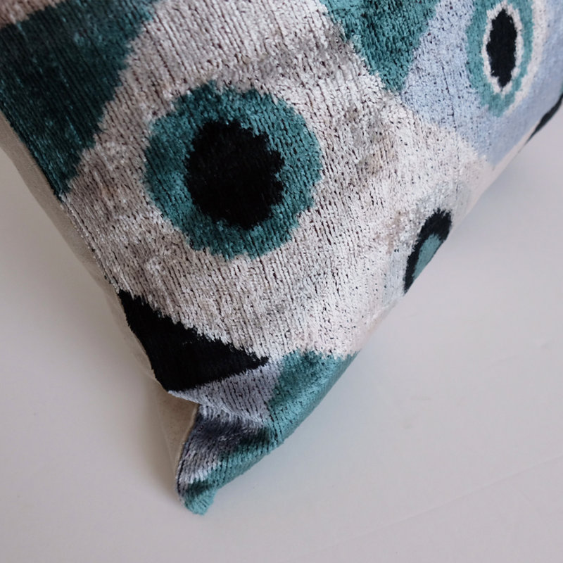Richland Rectangular Silk Pillow Cover & Insert, Ikat 15