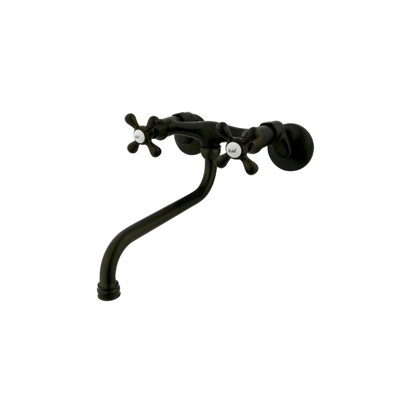 Vintage Wall Mounted Bathroom Faucet, Oil Rubbed Bronze