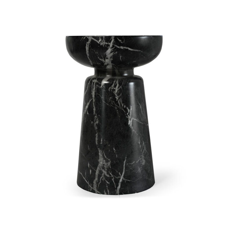Illene Chandler 14" Outdoor Side Table, Black